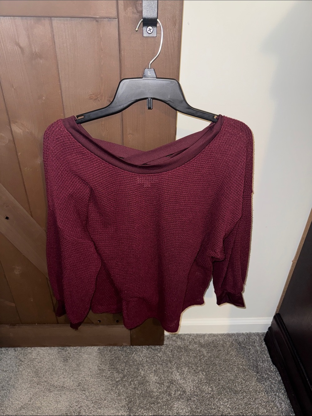 Knit Sweater in Wine
